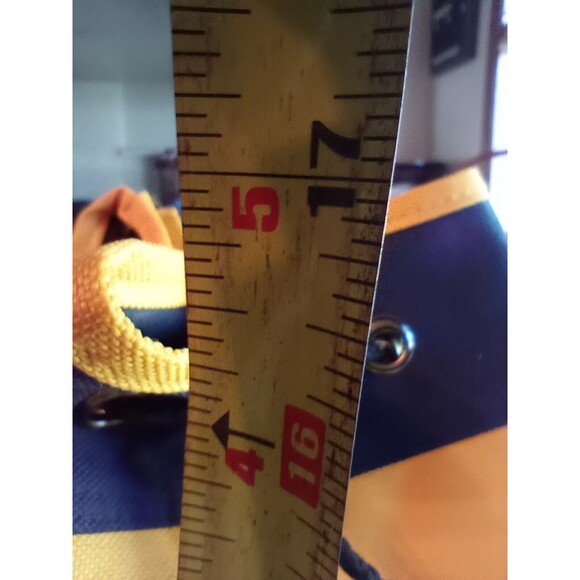 Air-Tex Boating Convertable Backpack Duffle Bag Yellow Navy NEW - Picture 8 of 11